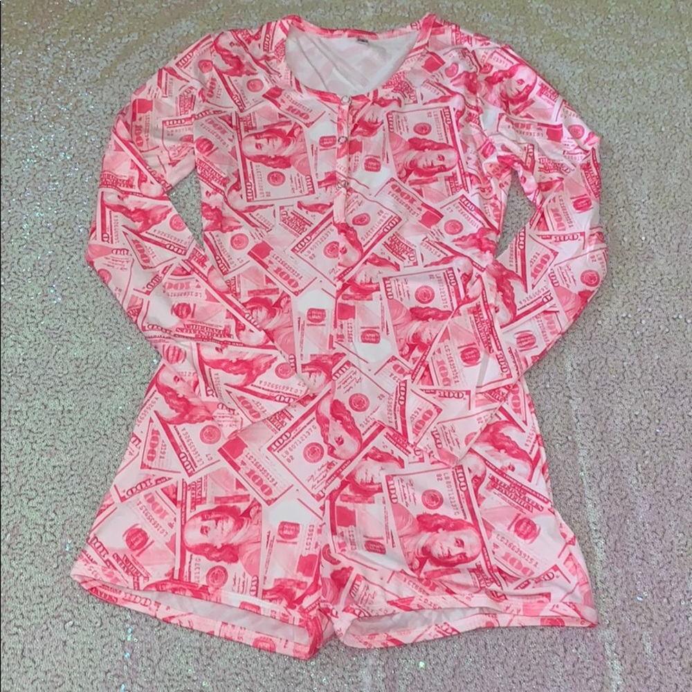 Pink Money Onesie